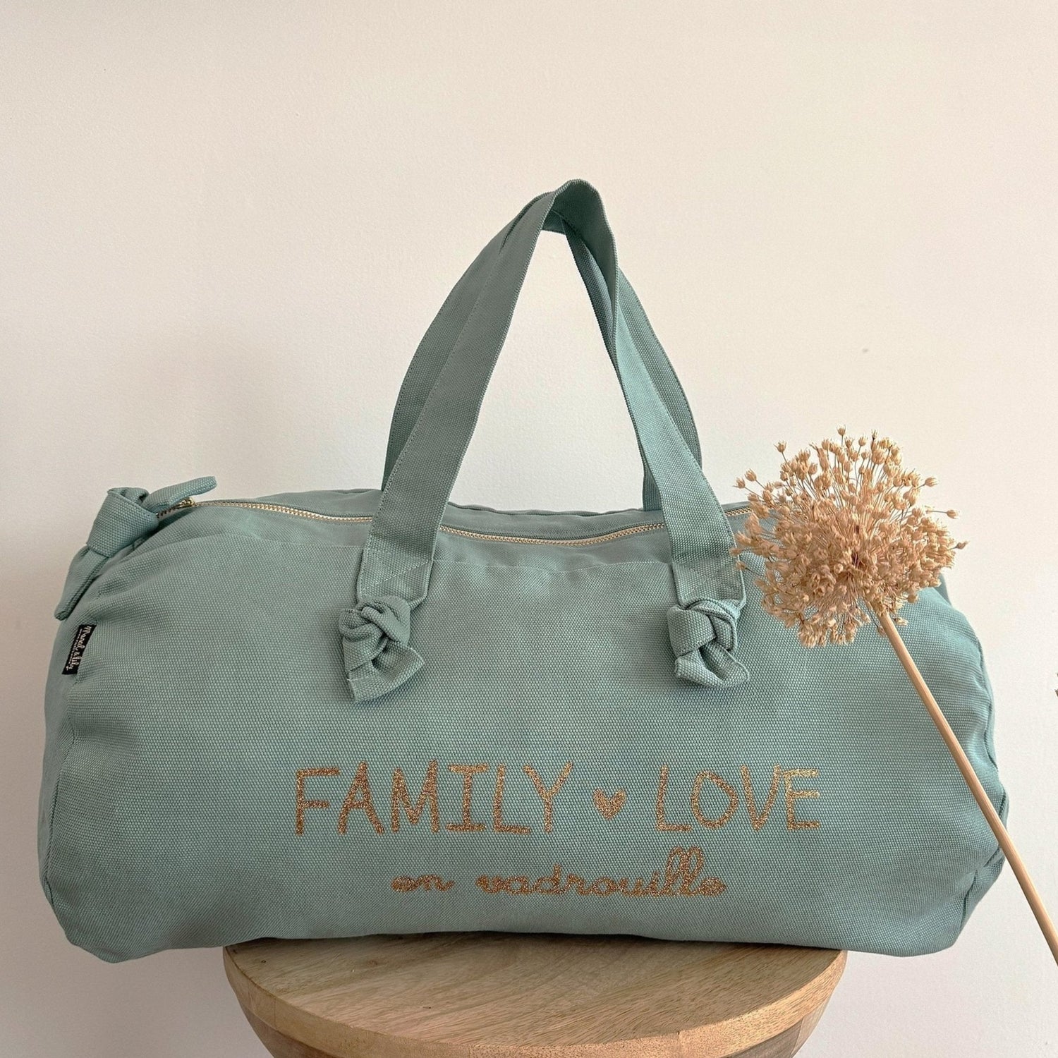 SAC POLOCHON LOVELY FAMILY EN VADROUILLE CÉLADON - Marcel Lily - Lili Margaret