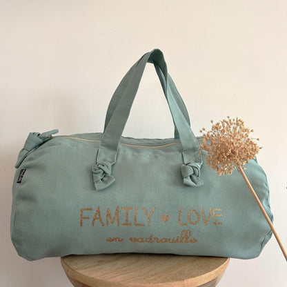 SAC POLOCHON LOVELY FAMILY EN VADROUILLE CÉLADON - Marcel Lily - Lili Margaret