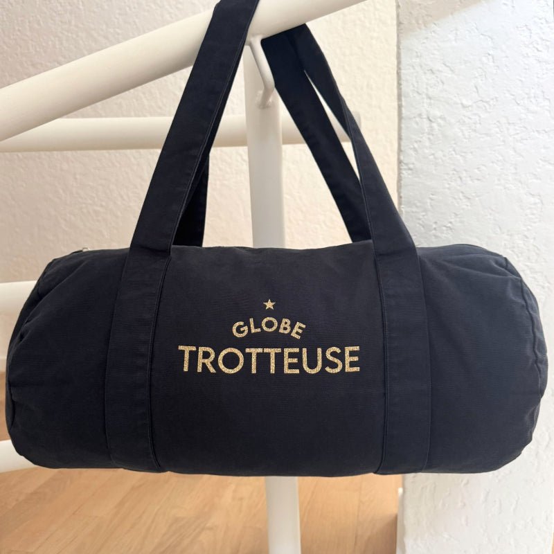 Sac polochon week-end globe trotteuse en tissu