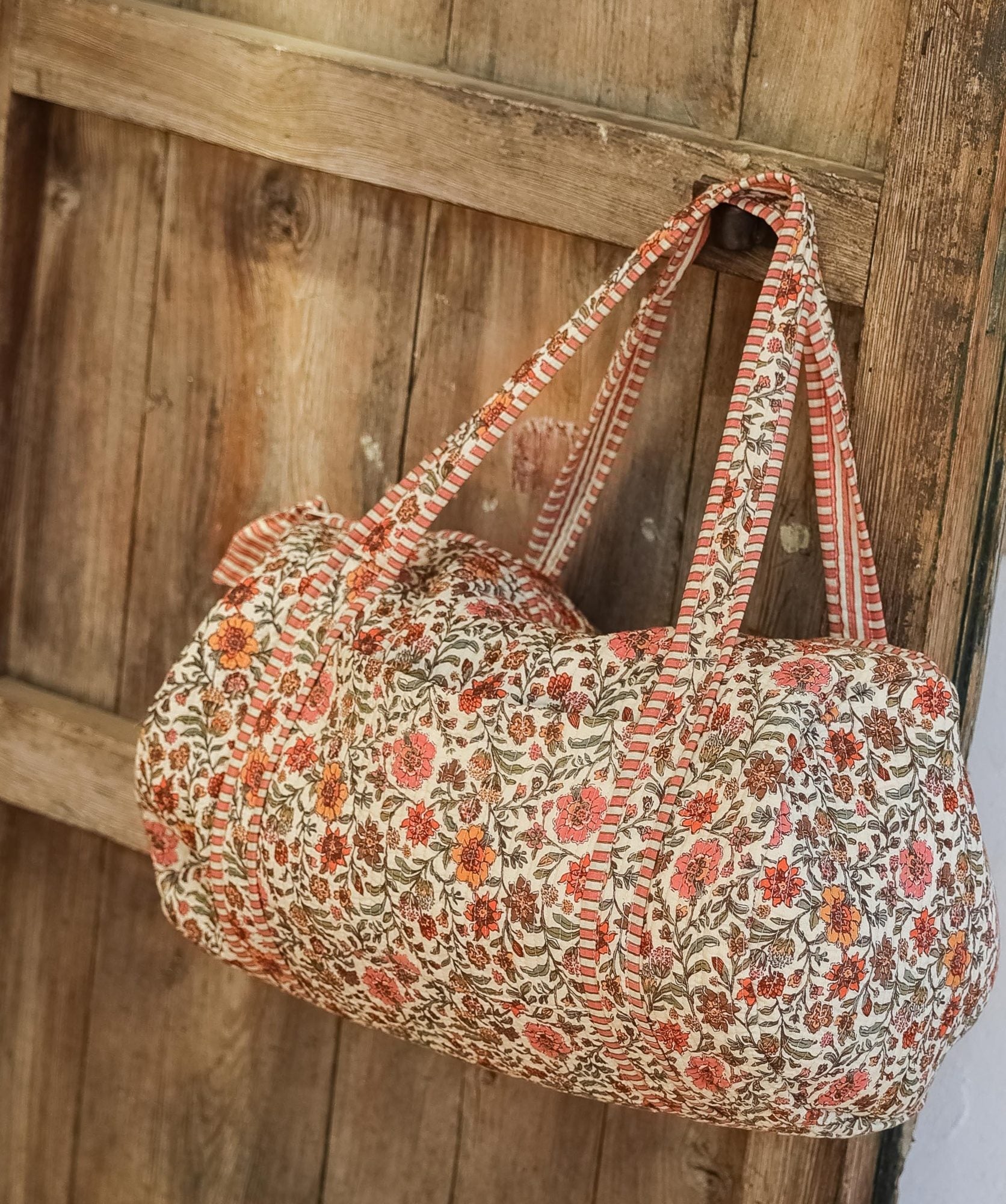 Sac week-end Ashley Pêche matelassé en coton - vue 2