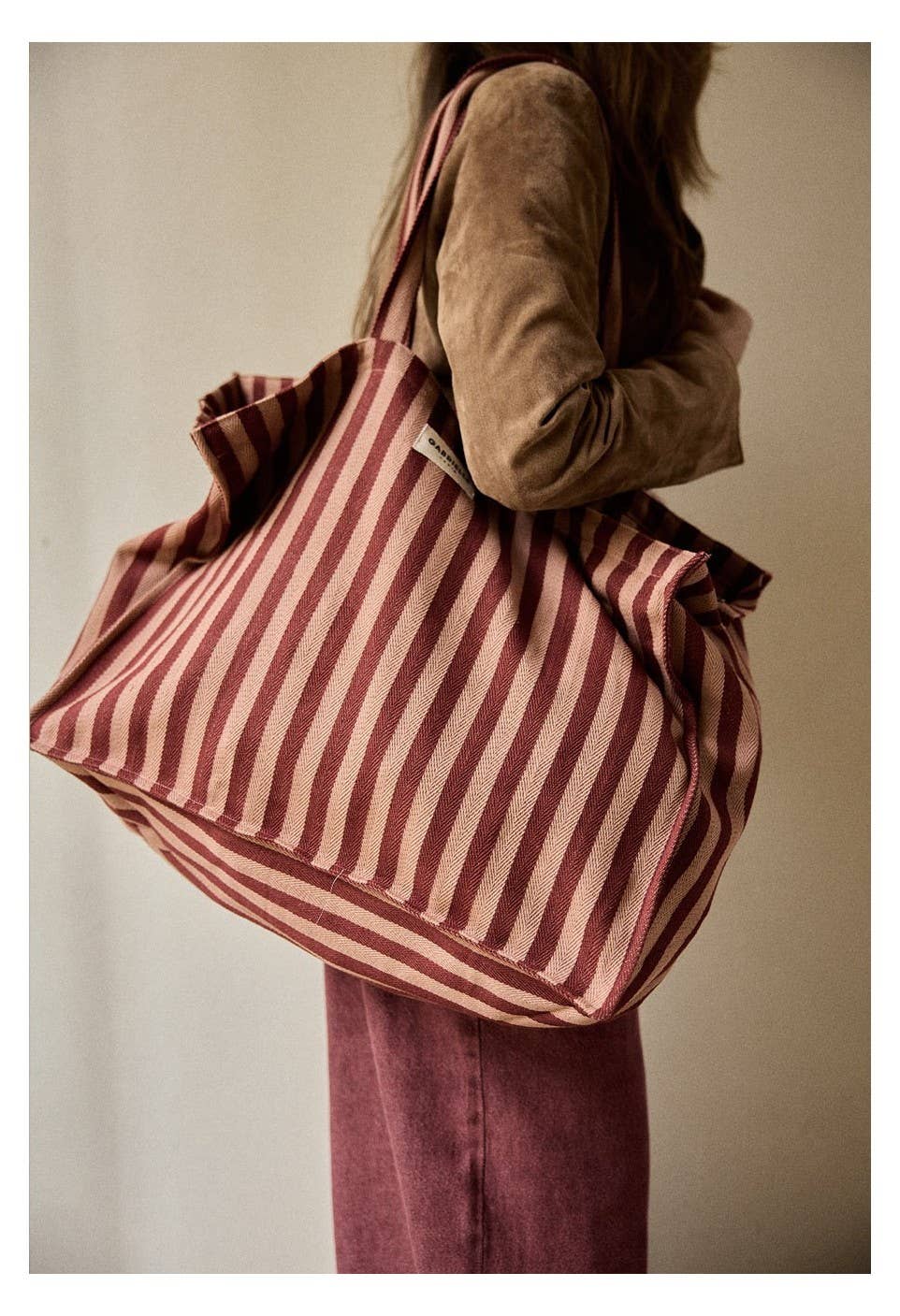 Sac week - end en coton Rayures Garance - Gabrielle Paris