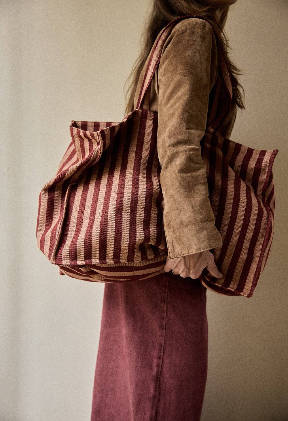 Sac week - end en coton Rayures Garance - Gabrielle Paris