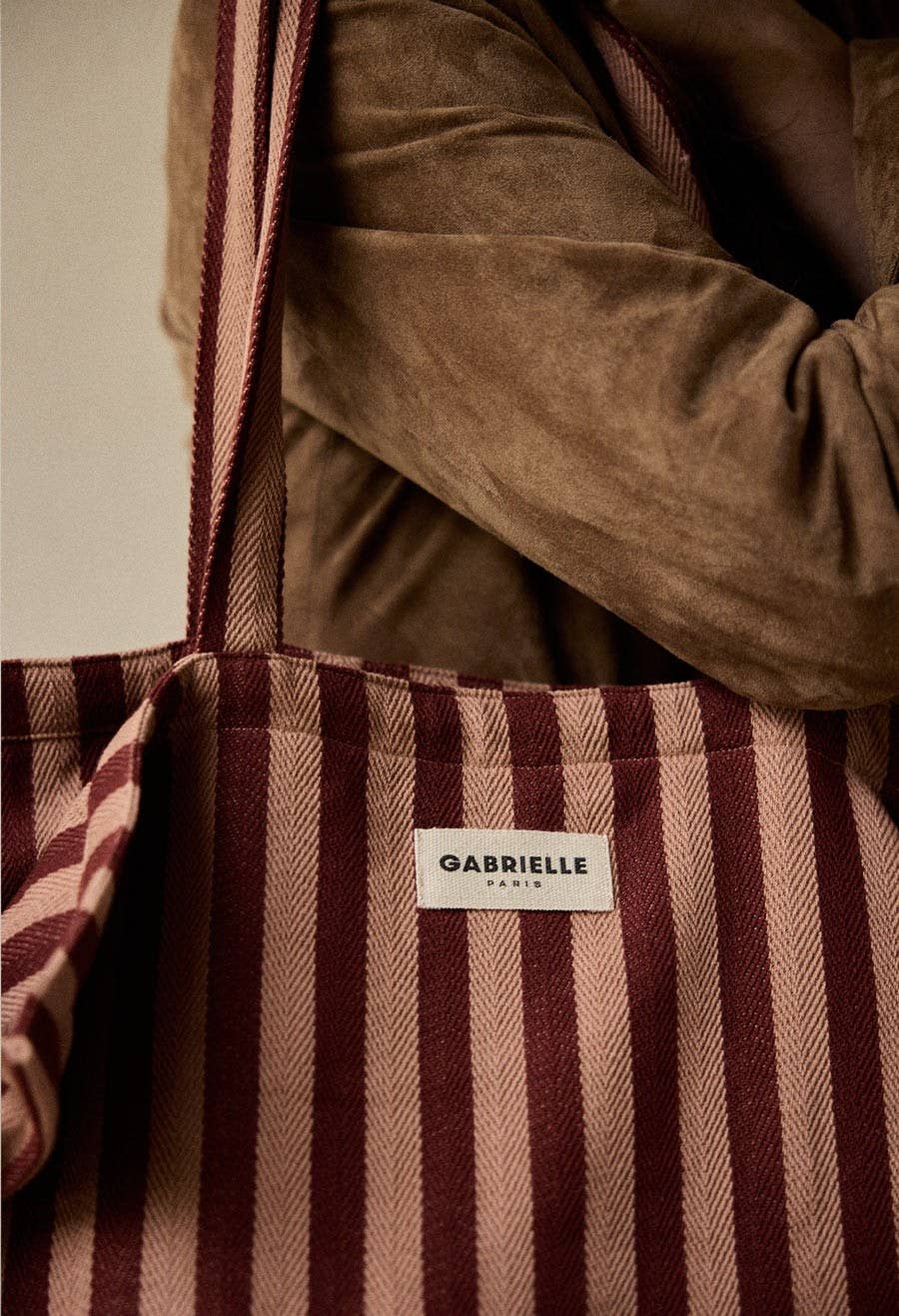 Sac week - end en coton Rayures Garance - Gabrielle Paris