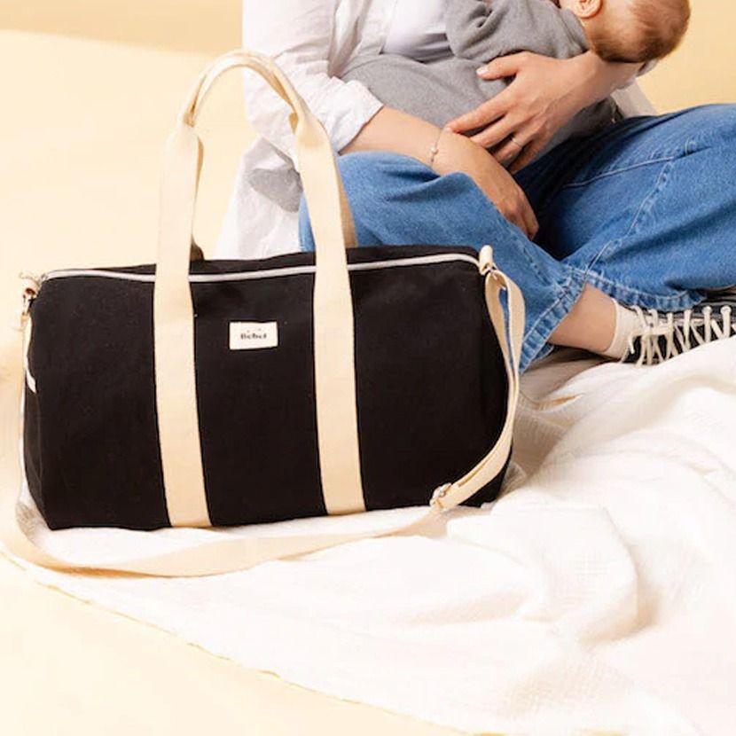 Sac weekend polochon noir - bebel