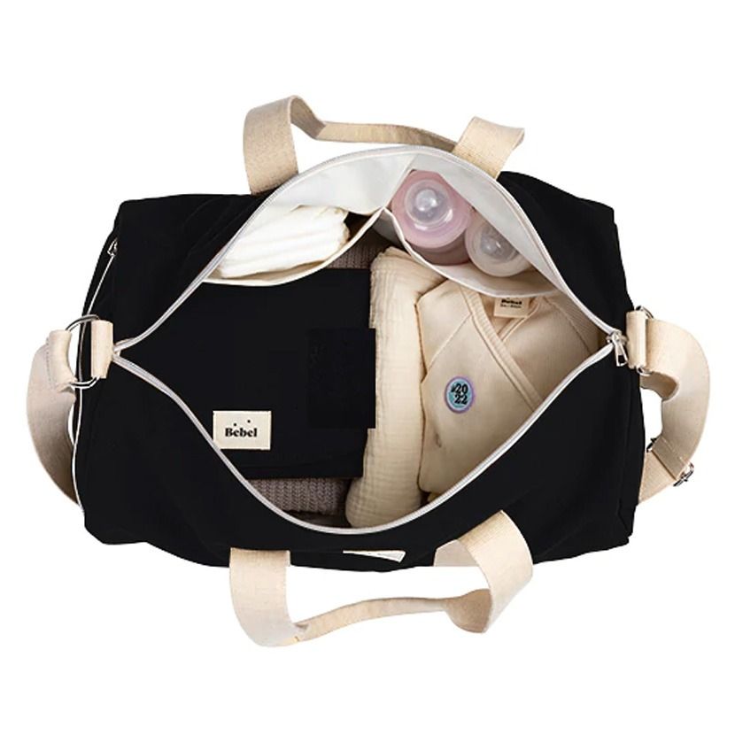 Sac weekend polochon noir - bebel