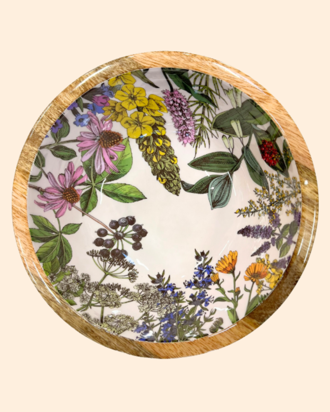 Saladier bois de manguier fleurs sauvages - by room