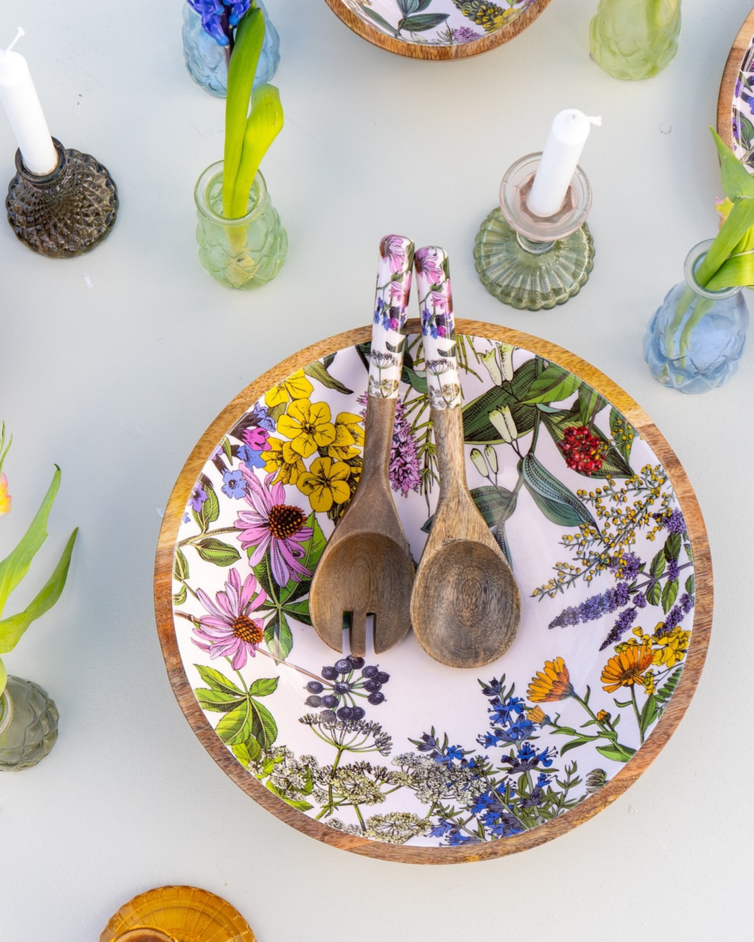 Saladier bois de manguier fleurs sauvages - by room