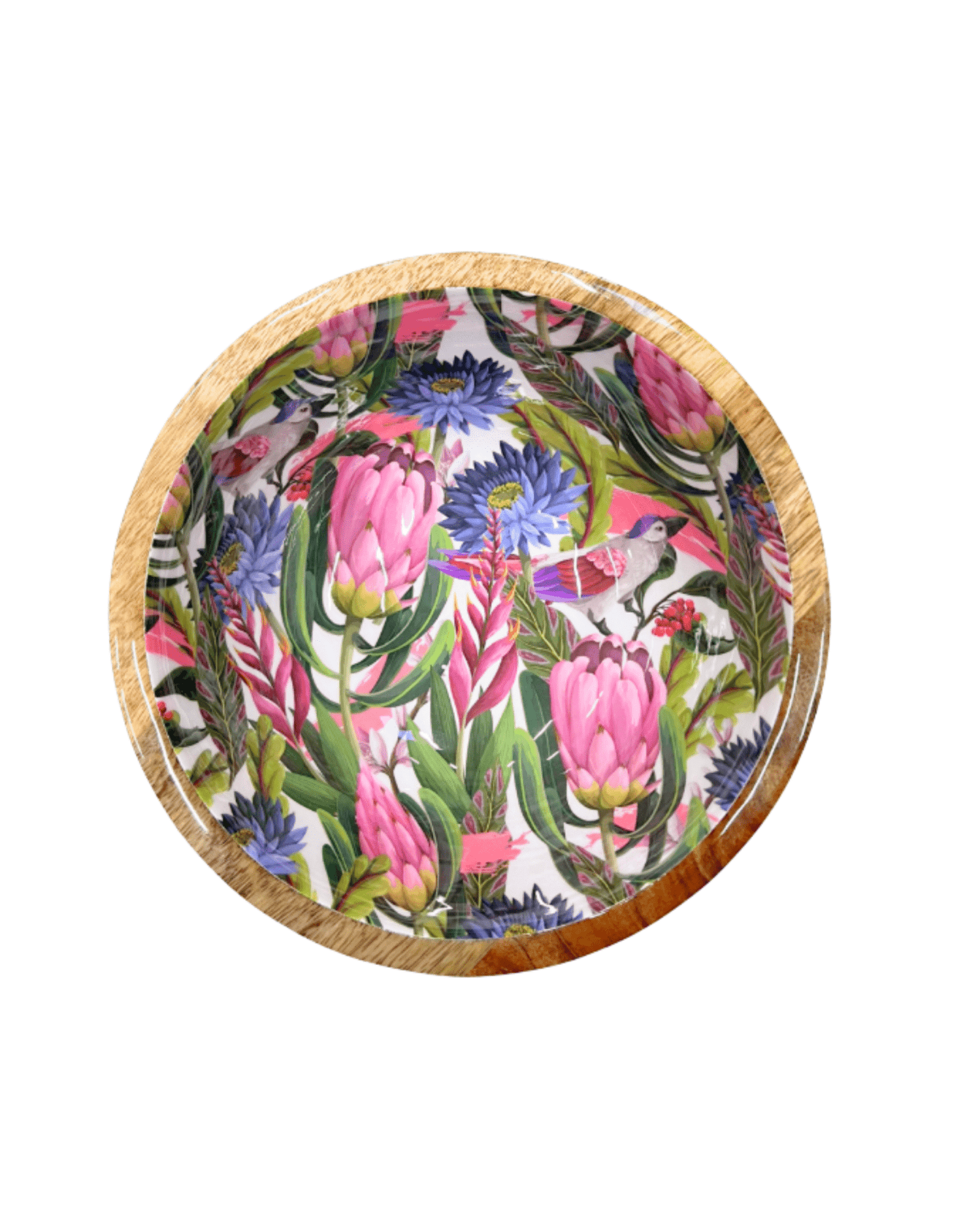 Saladier bois de manguier fleurs tropicales - by room - Lili Margaret