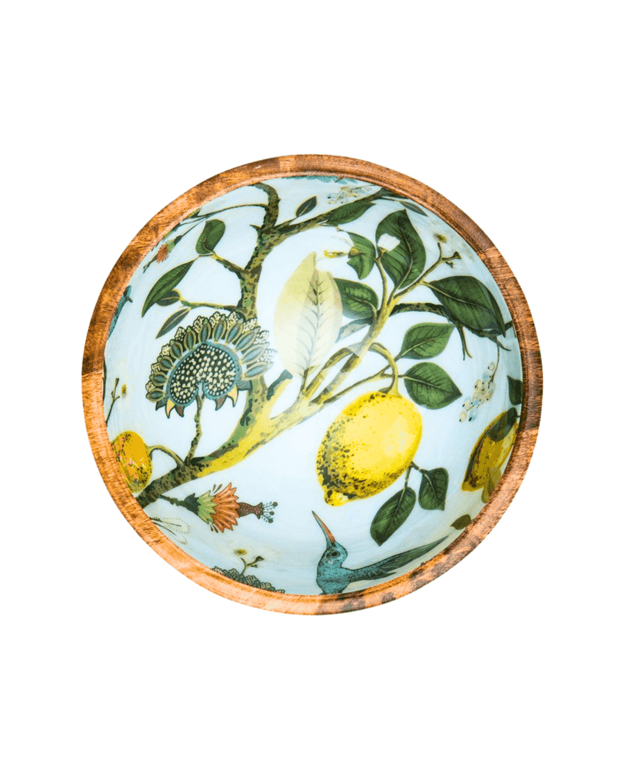 Saladier bois de manguier lemon bird