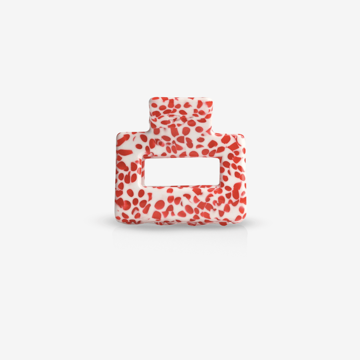 Mini pince à cheveux Lib pois cerise – Sasstie – vue 1