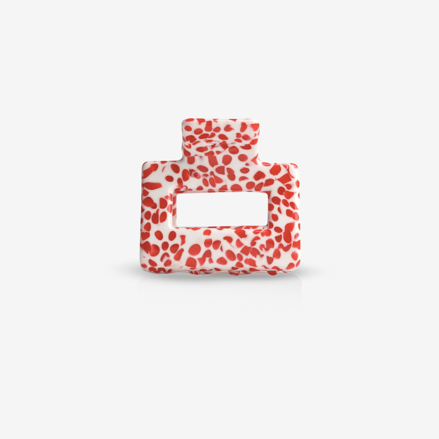 Mini pince à cheveux Lib pois cerise