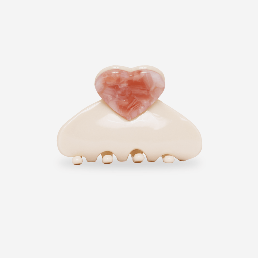 Pince à cheveux cœur Luv blush