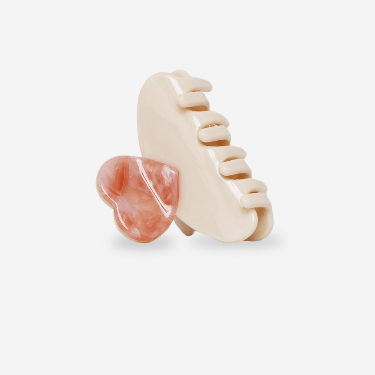 Pince à cheveux cœur Luv blush – Sasstie – vue 2