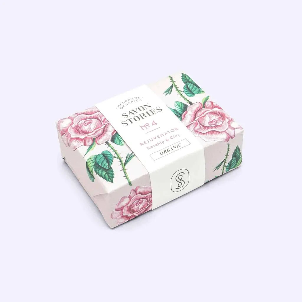Savon bio & naturel à l'argile et rose "le vivifiant" - savon stories