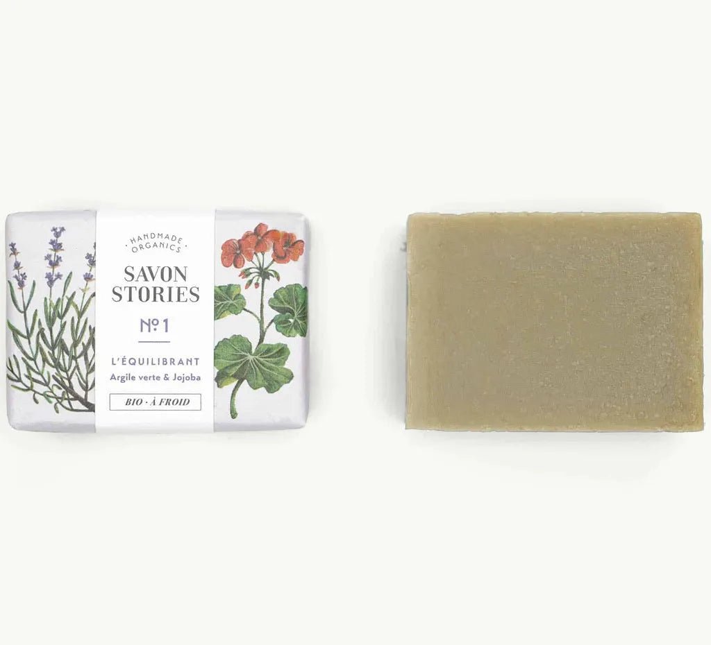 Savon bio & naturel à l'argile verte "l'équilibrant" - savon stories