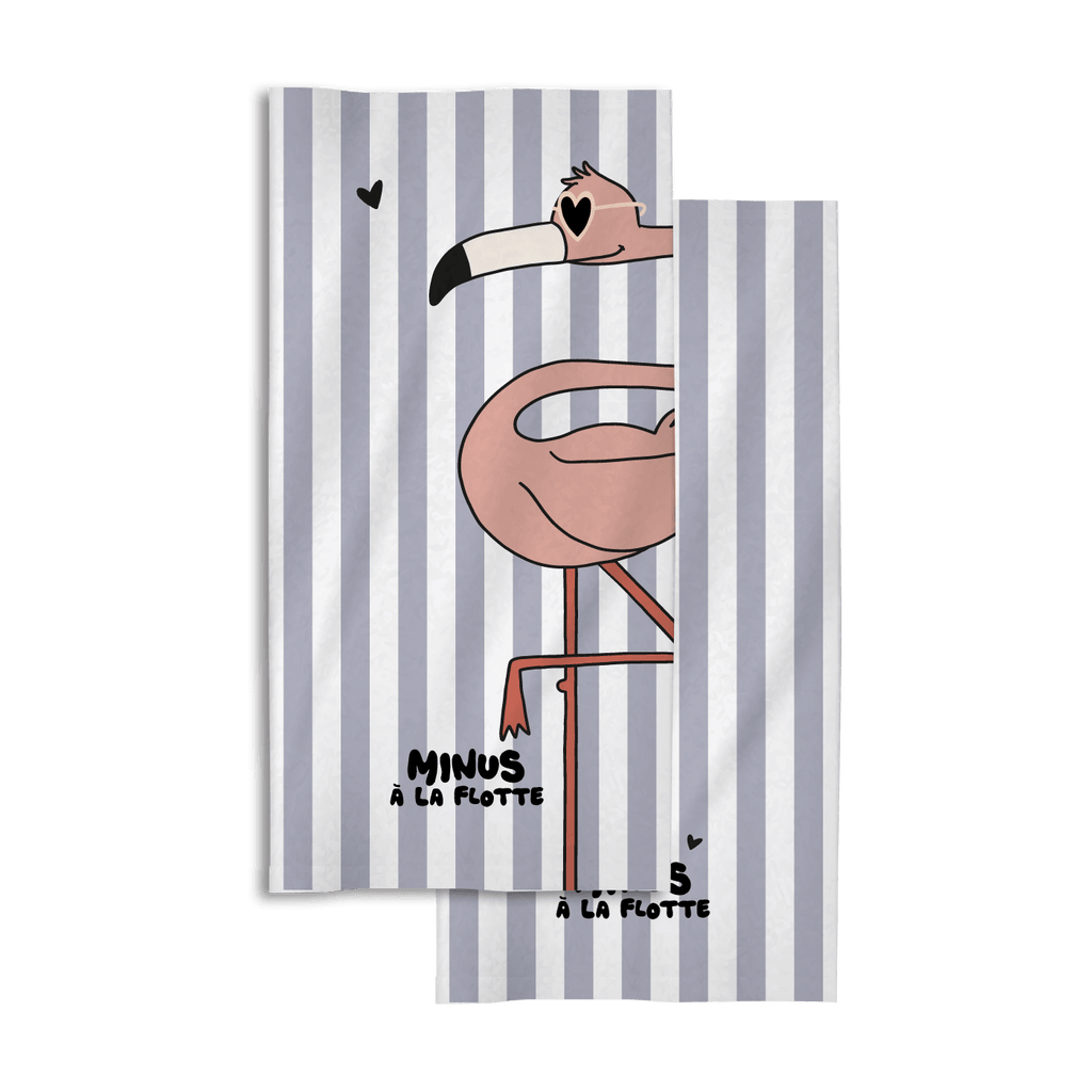 Serviette de plage enfant Flamant rose