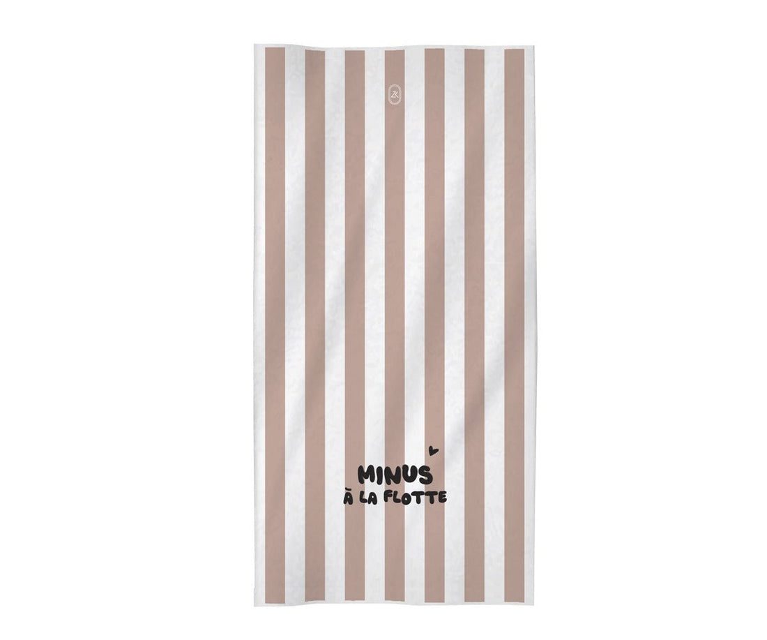 Serviette de plage enfant Minus à la flotte rose - Zakuw - Lili Margaret