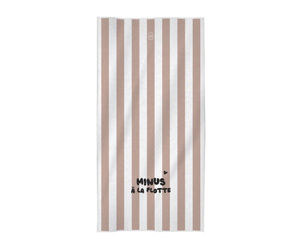 Serviette de plage enfant Minus à la flotte rose - Zakuw - Lili Margaret