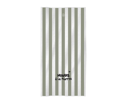 Serviette de plage enfant Minus à la flotte vert - Zakuw - Lili Margaret