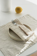 Serviette de table en coton à carreaux - o cactuu