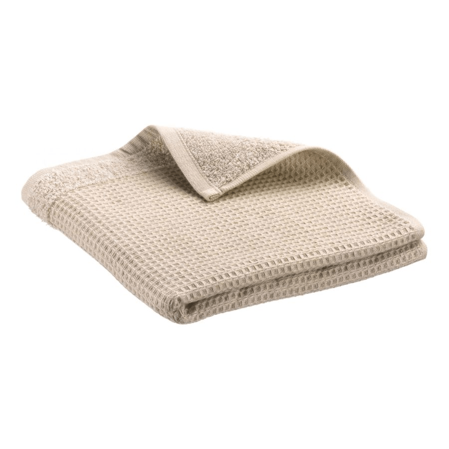 Serviette de toilette nid d'abeille abby naturel - maison vivaraise