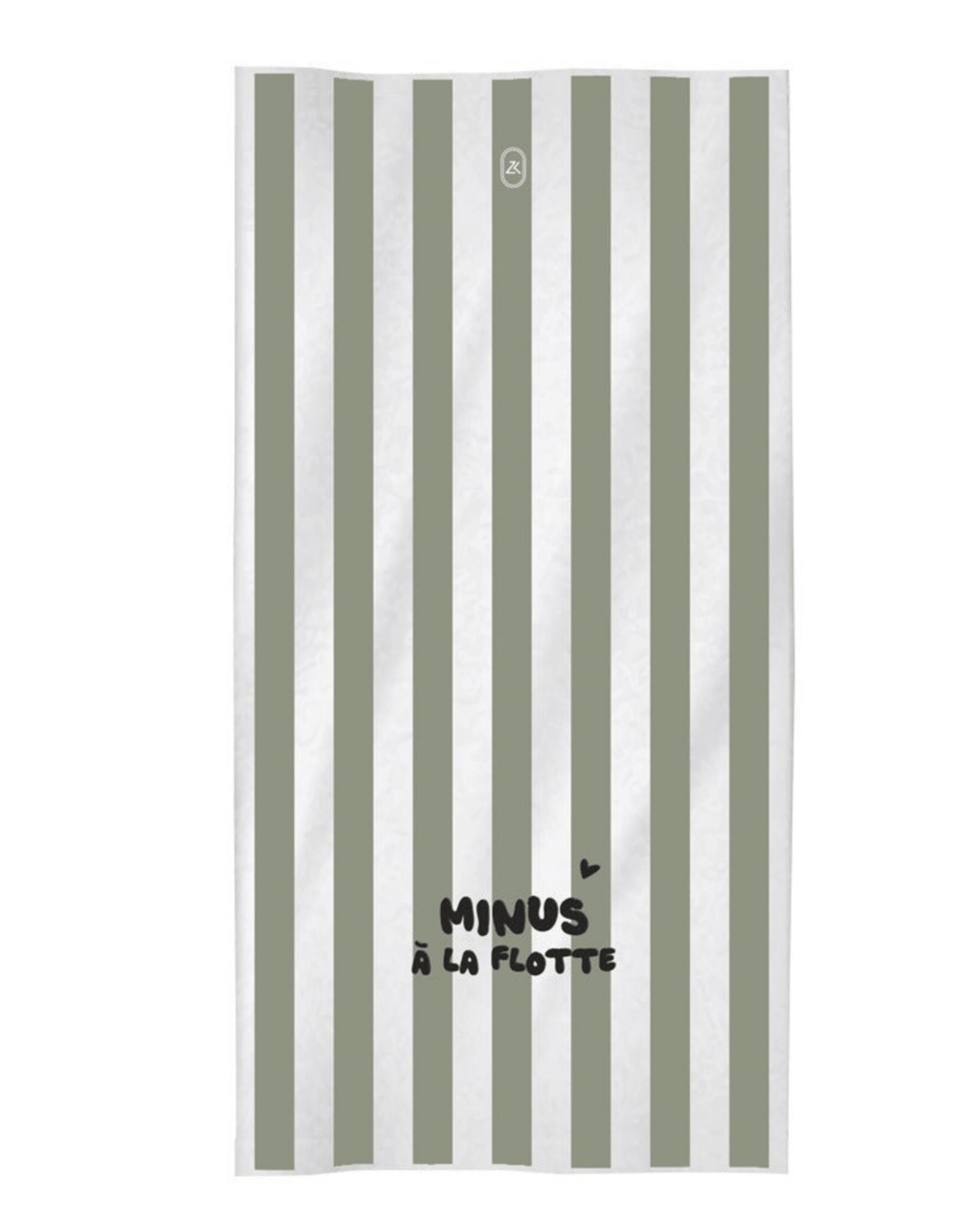 Serviette enfant microfibre minus à la flotte vert - zakuw