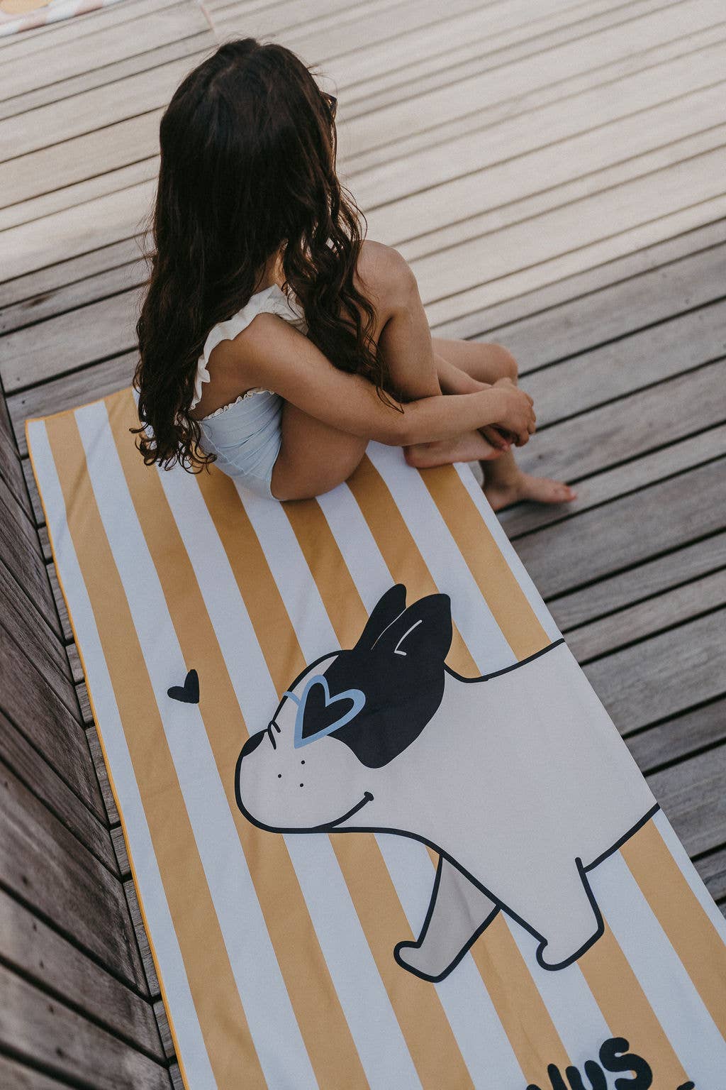 Serviette microfibre enfant Minus - Bouledogue