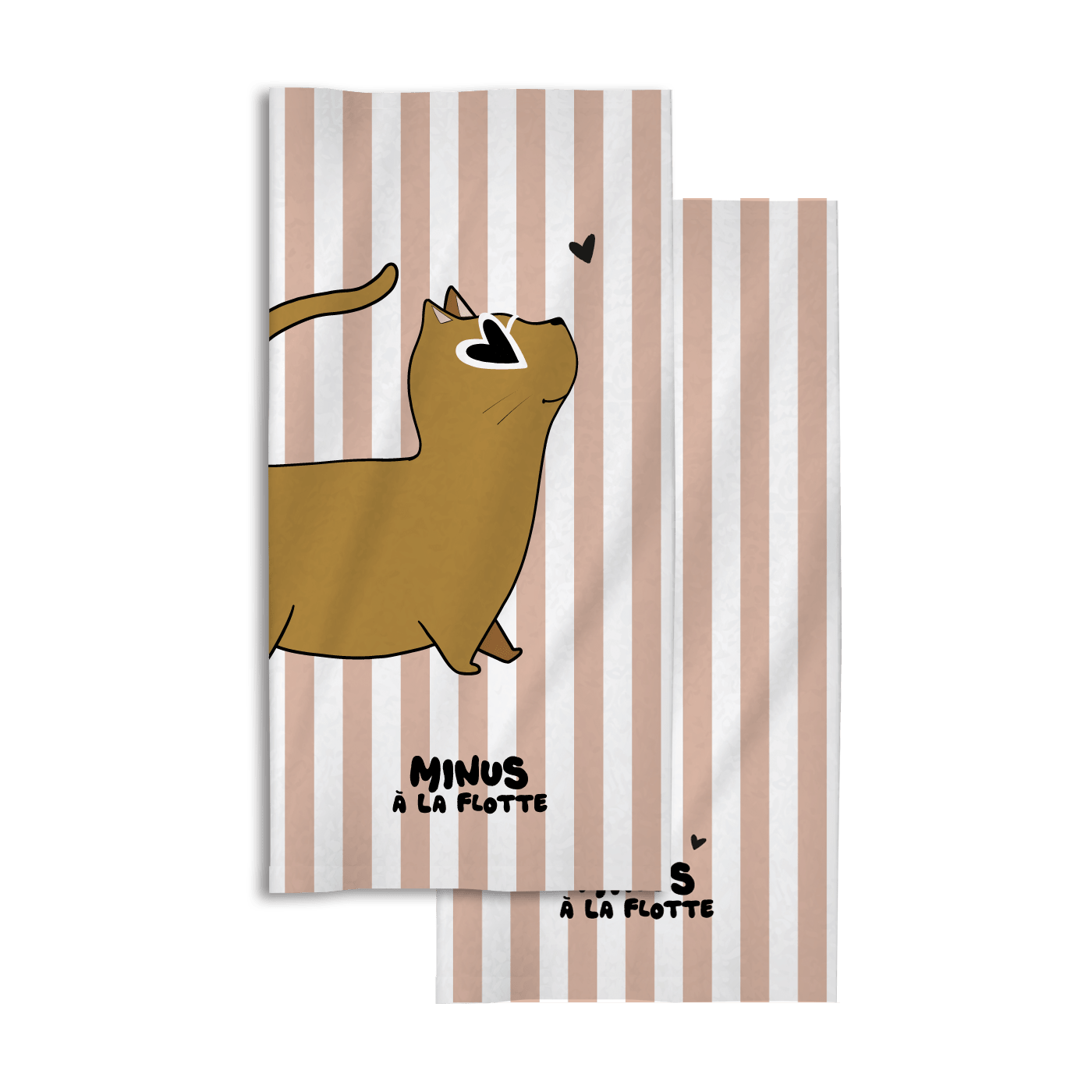 Serviette plage enfant Chat