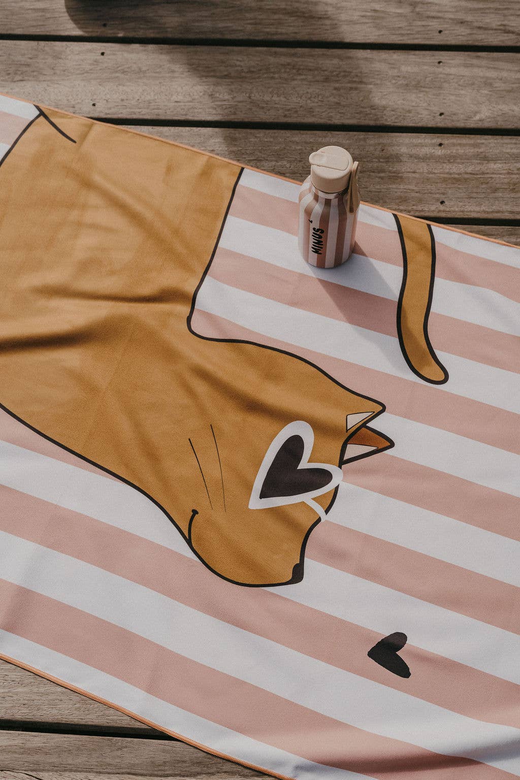 Serviette plage enfant Chat