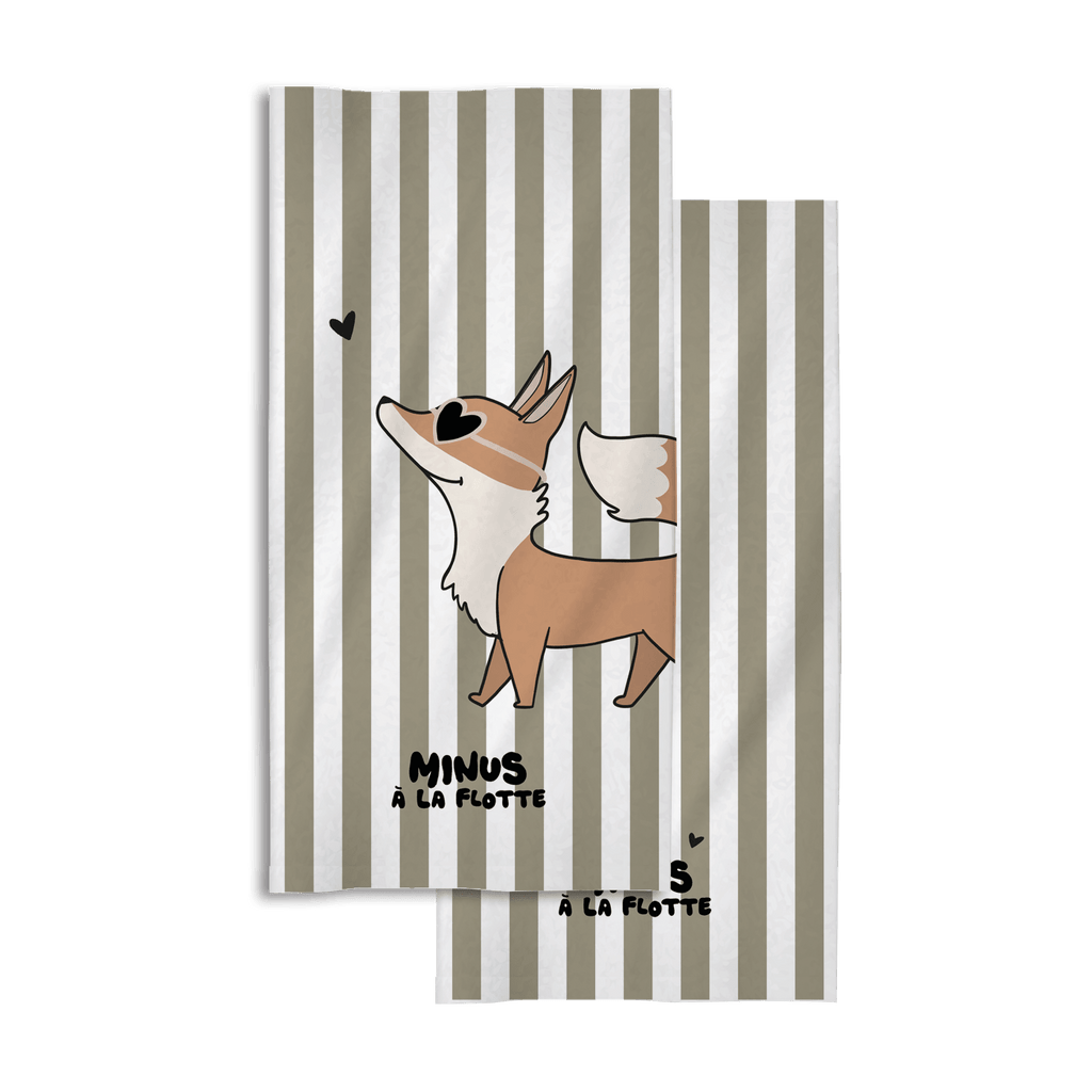Serviette plage enfant Minus - Renard