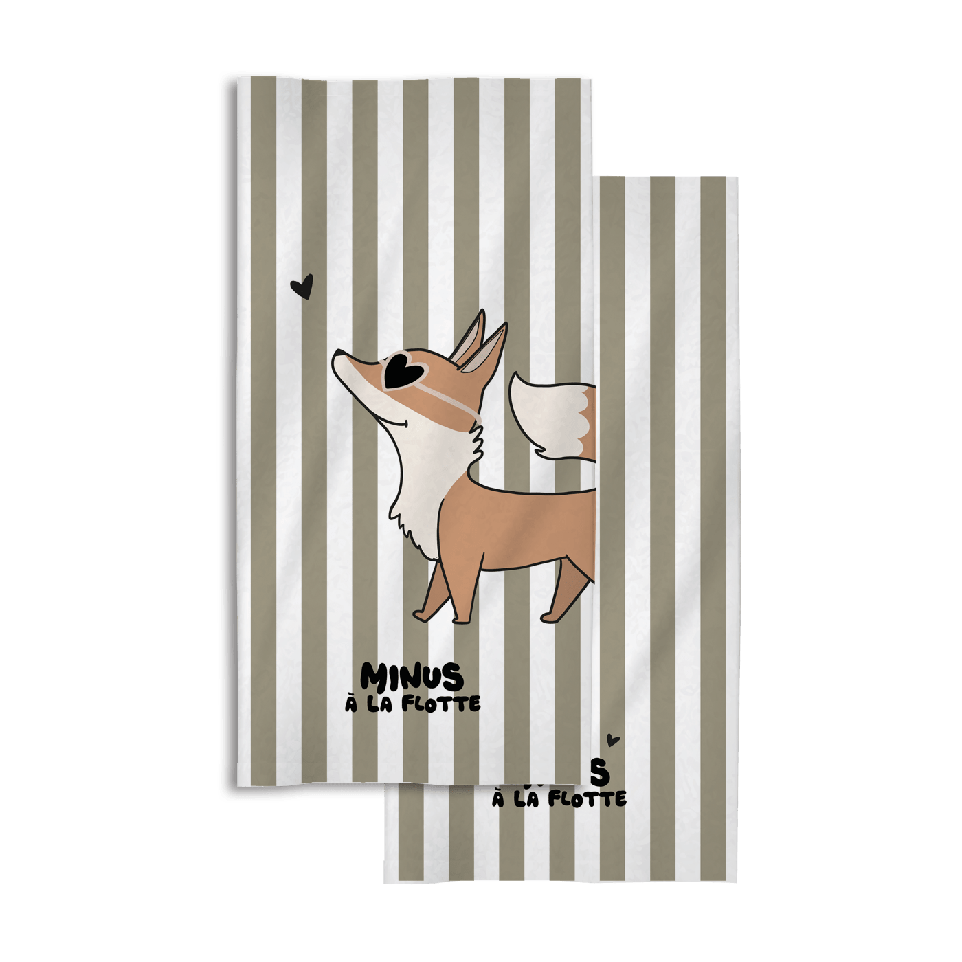 Serviette plage enfant Minus - Renard
