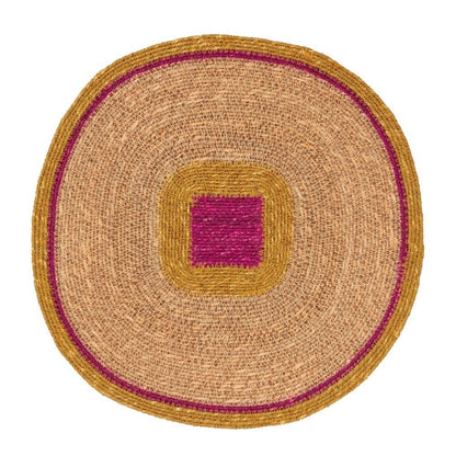 Set de table jonc de mer maïs rose - Bonheur du Jour - Lili Margaret