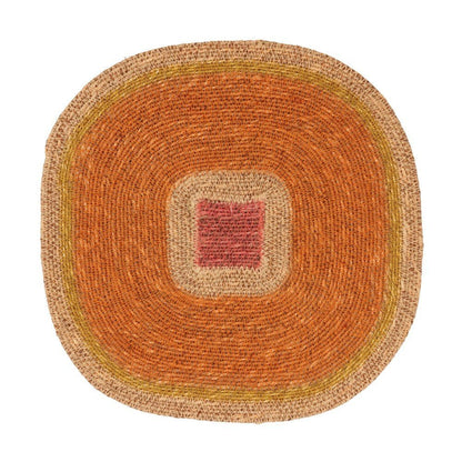 Set de table jonc de mer rose orange bohème - Bonheur du Jour - Lili Margaret