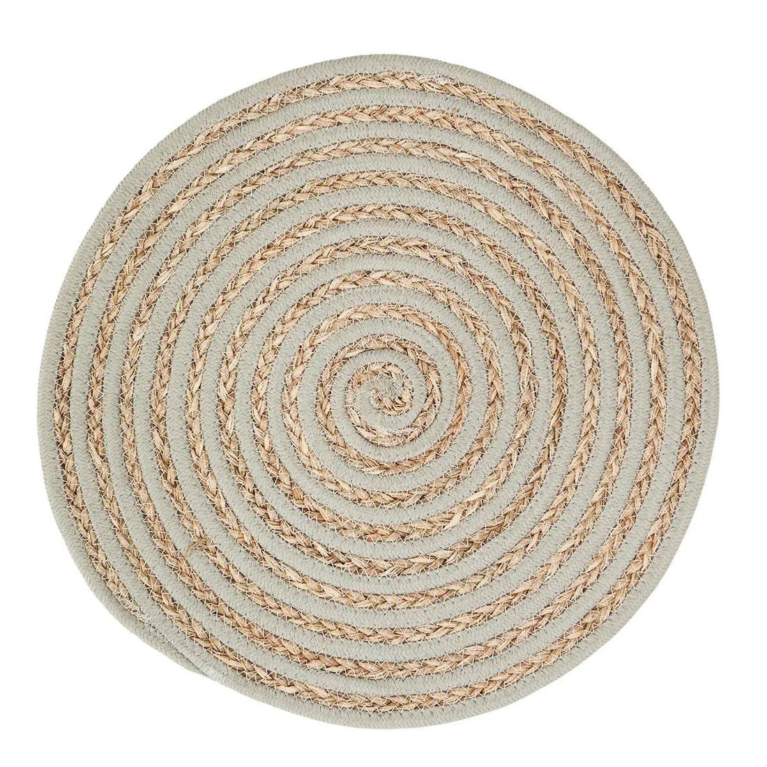 SET DE TABLE ROND EN FIBRES NATURELLES SAUGE - Madam Stoltz - Lili Margaret