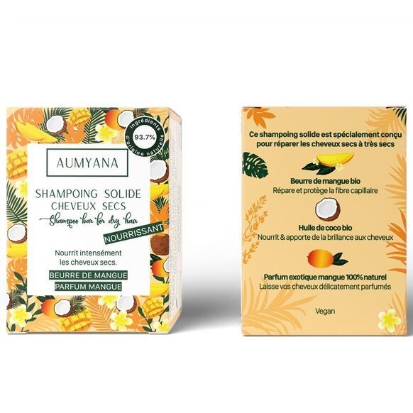 SHAMPOING SOLIDE BIO CHEVEUX SECS - Aumyana