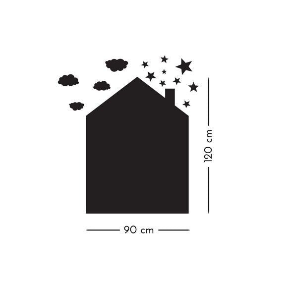 Sticker mural ardoise "maison" - nicolasito