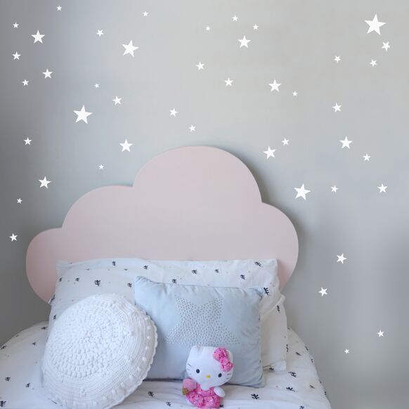 Sticker mural "etoiles mix blanc" - nicolasito