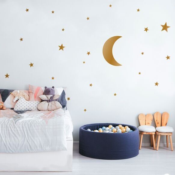 STICKER MURAL &quot;MINI MOON GOLD&quot; - Nicolasito - Lili Margaret