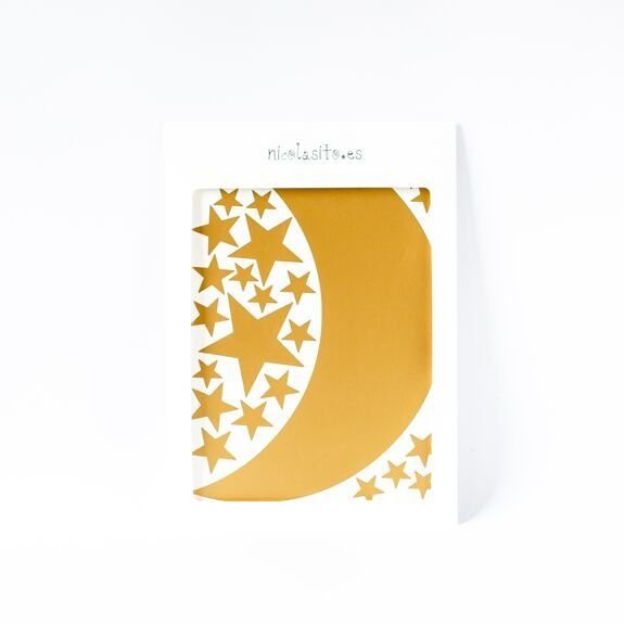 Sticker mural "mini moon gold" - nicolasito