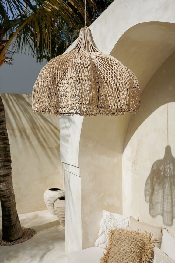 Suspension en rotin bunga - hippie monkey