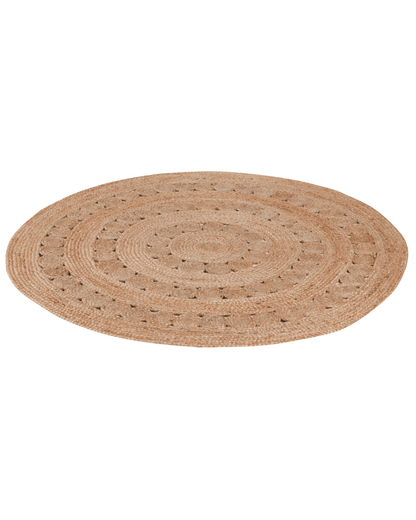 Tapis rond en jute naturel style bohème - Lili Margaret