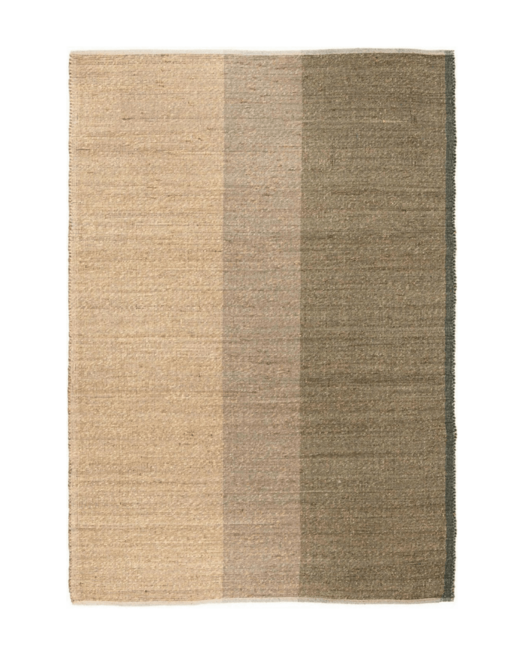 Tapis terracotta en jonc de mer karan