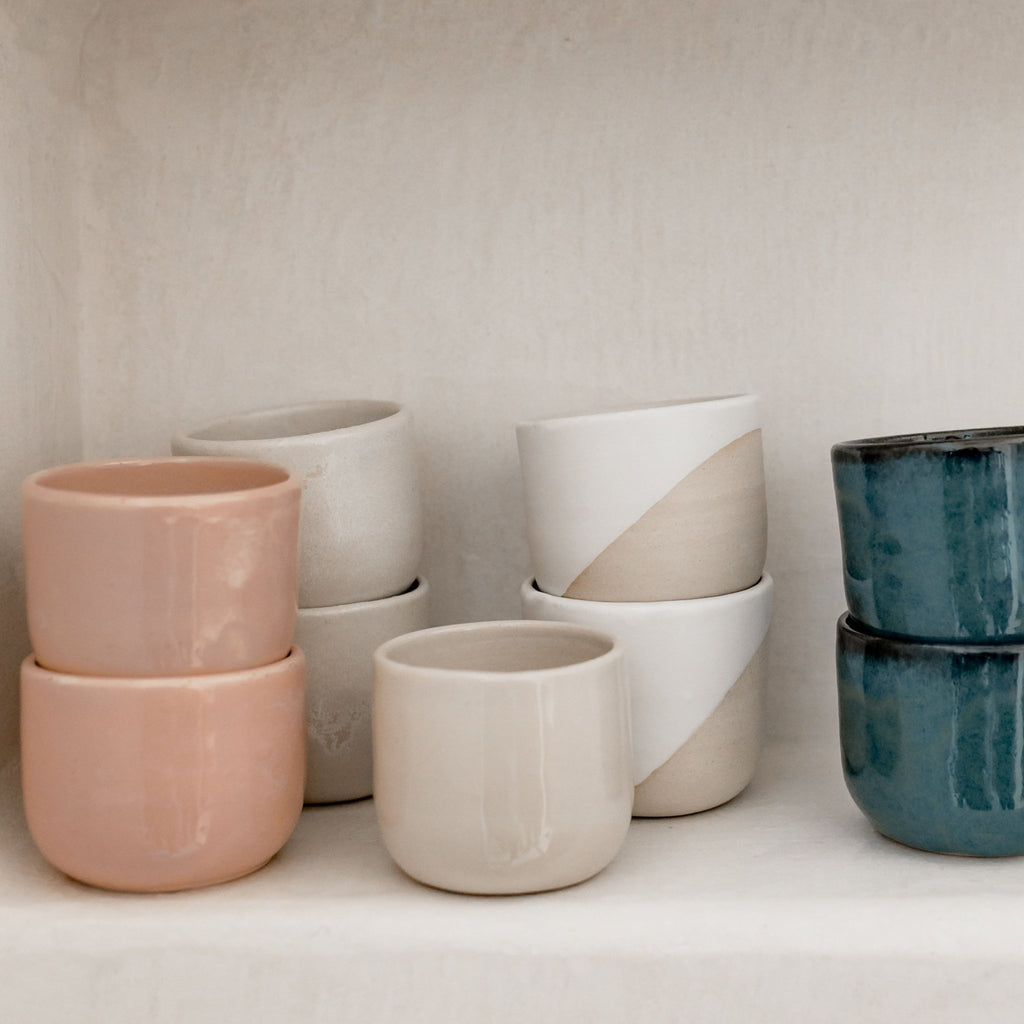 Tasse en céramique fait main – rose poudré | claycraft