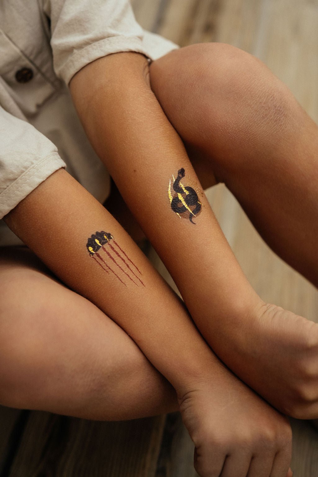 Tatouages éphémères enfant - jungle & animaux
