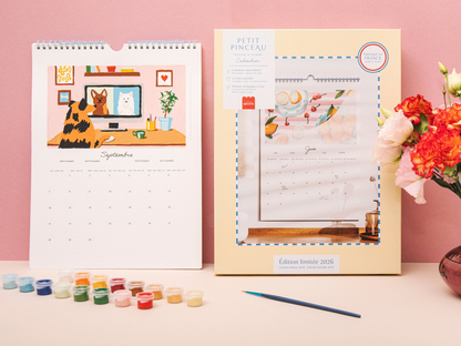 Peinture numérotée Calendrier 2026 - La petite épicerie