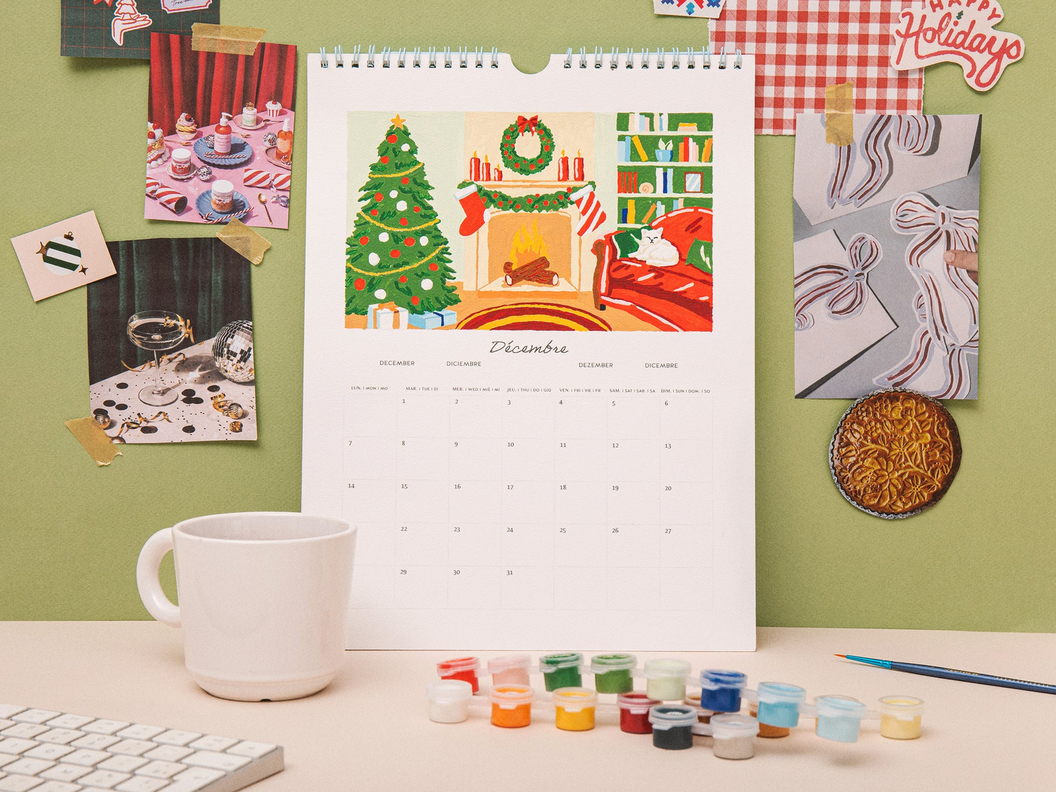 Peinture numérotée Calendrier 2026 - La petite épicerie