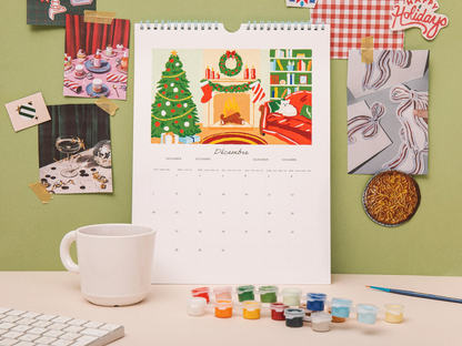 Peinture numérotée Calendrier 2026 - La petite épicerie