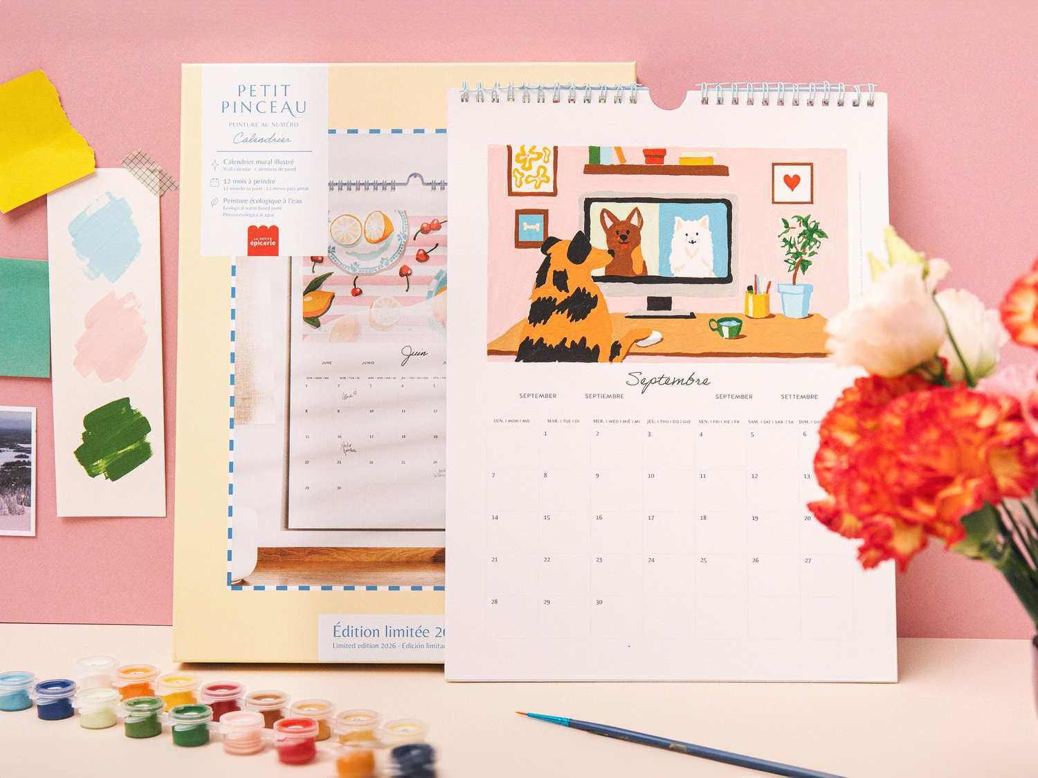 Peinture numérotée Calendrier 2026 - La petite épicerie