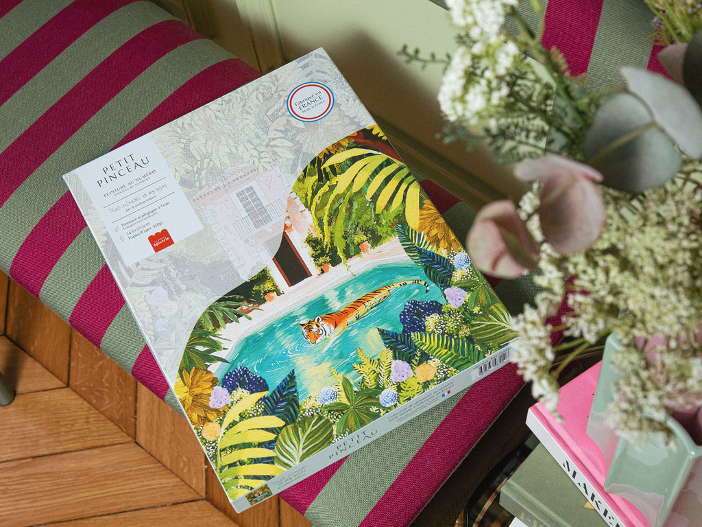 Coffret peinture au numéro Tiger Relaxing in my Pool - image 3