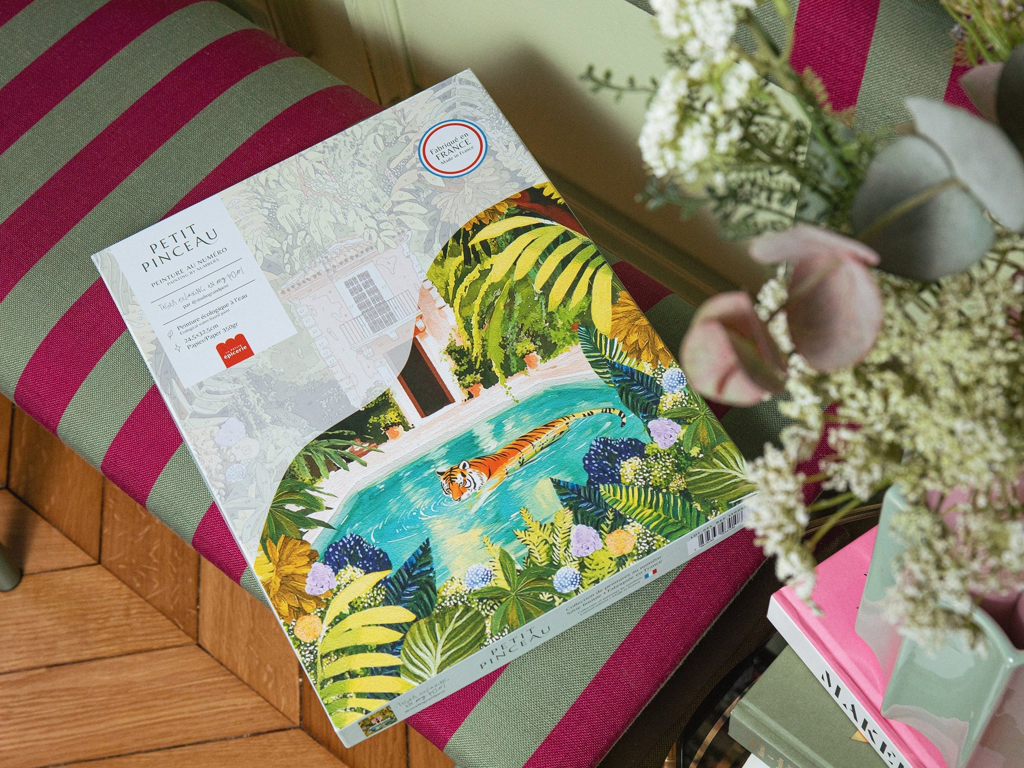 Coffret peinture au numéro Tiger Relaxing in my Pool - image 3